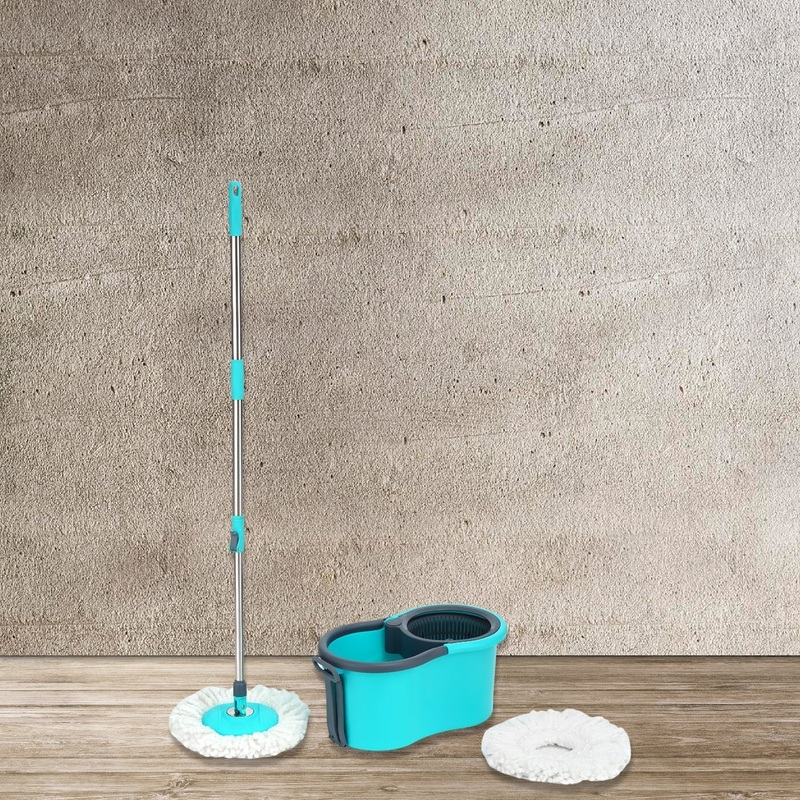 QUICK SPIN MOP PLASTIC SPIN, BUCKET FLOOR CLEANING, EASY WHEELS & BIG BUCKET, FLOOR CLEANING MOP WITH BUCKET