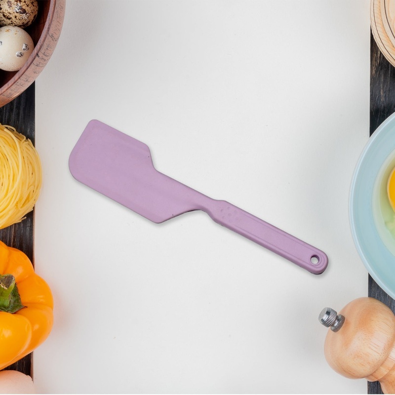 Silicone Spatula Heat-Resistant Cake Decorating Scraper, Mini Spatula Scraper Spreader in Lavender.