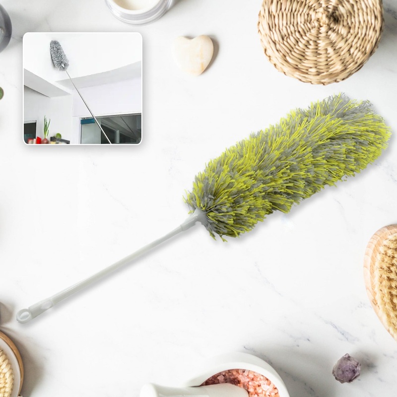Long Handle Microfiber Duster  Extendable & Washable Cleaning Tool for Home, Car & Office (62cm)