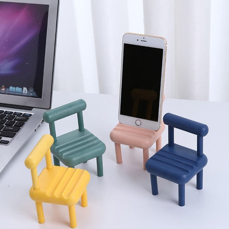 Mini Chair Mobile Phone Holder  Portable & Stylish Stand for All Smartphones, Ideal for Desk & Office Use (1 Pc)