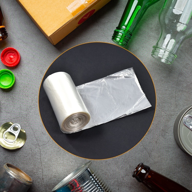 White 1Roll Garbage Bags / Dustbin Bags / Trash Bags 30x30cm