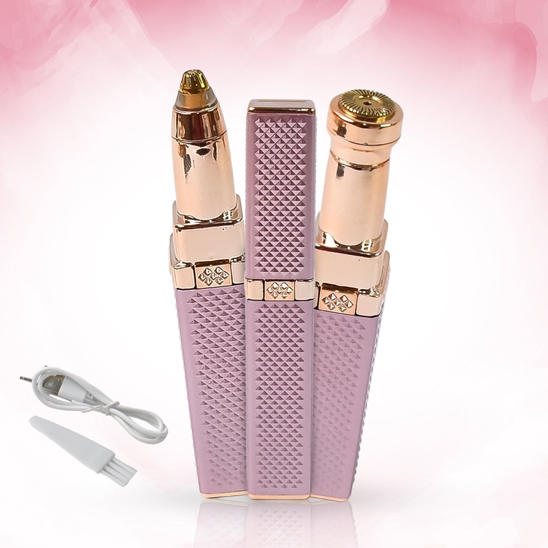 2-in-1 Eyebrow Razor & Painless Hair Shaver (1 Pc)