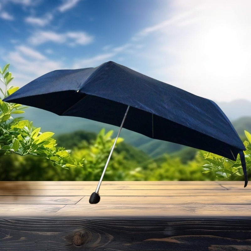 3-Fold Sun & Rain Protective Foldable Umbrella (1 Pc)