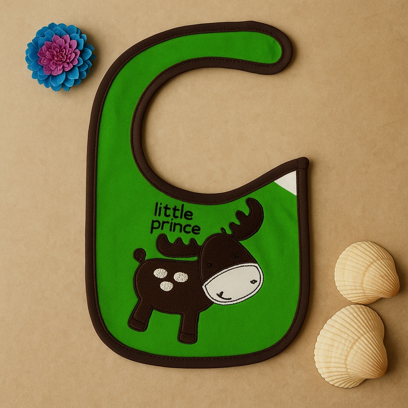 Baby Bib Little Prince Brown - Sunshine