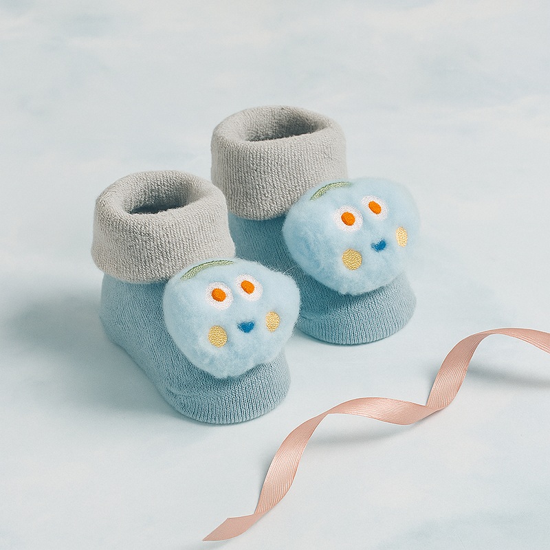 Baby Character Booties Sky Blue (0-6 Months) - Sunshine