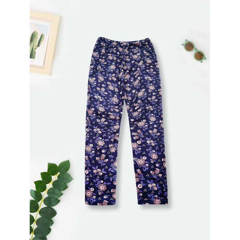 Cotton Tights Flower Navy Blue - Sunshine