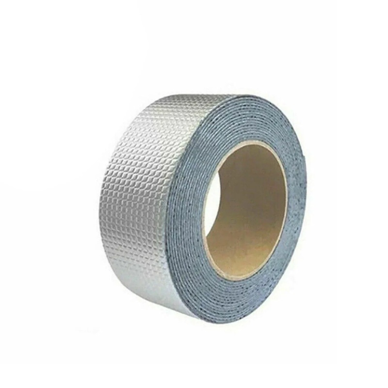 Self-Adhesive Heat-Resistant Aluminum Foil Tape  High-Temperature Insulation Duct Roll (0.9mm)