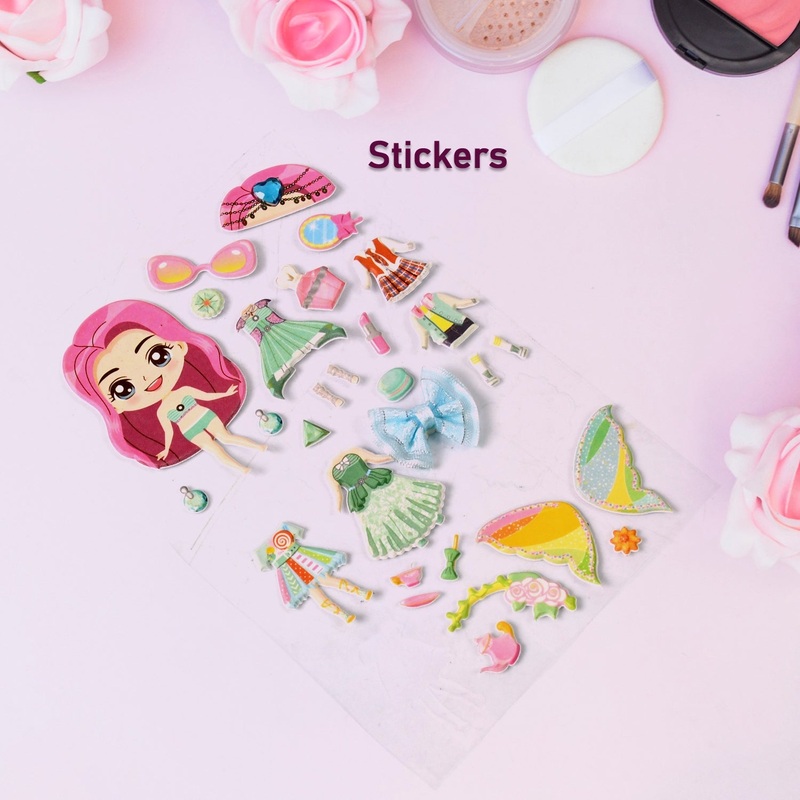 Multipurpose Adhesive 3D Stickers (1 Sheet /1510 Cm)