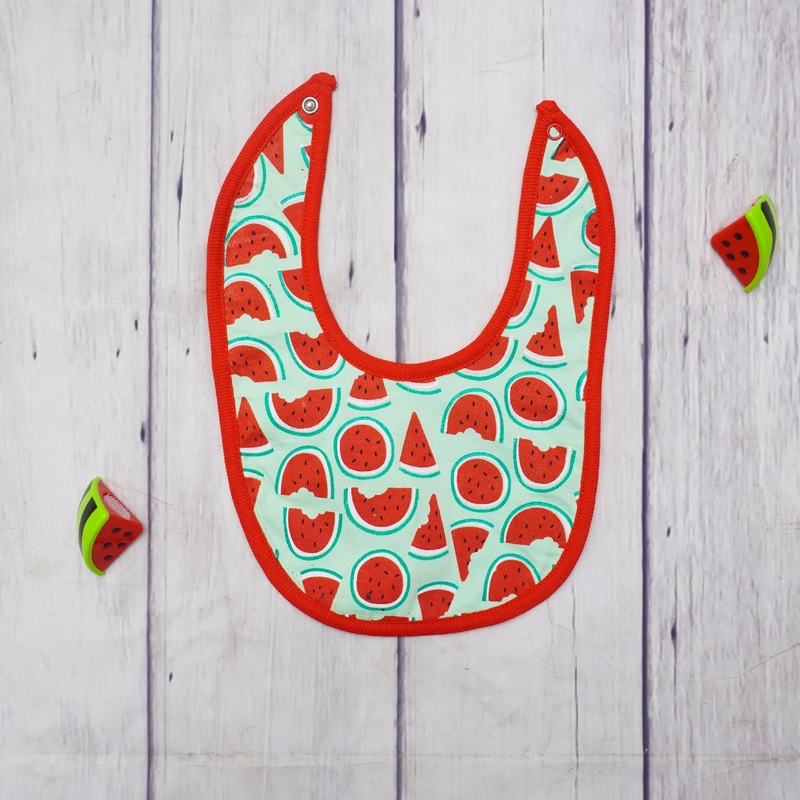 The Nest Green Watermelons Bib
