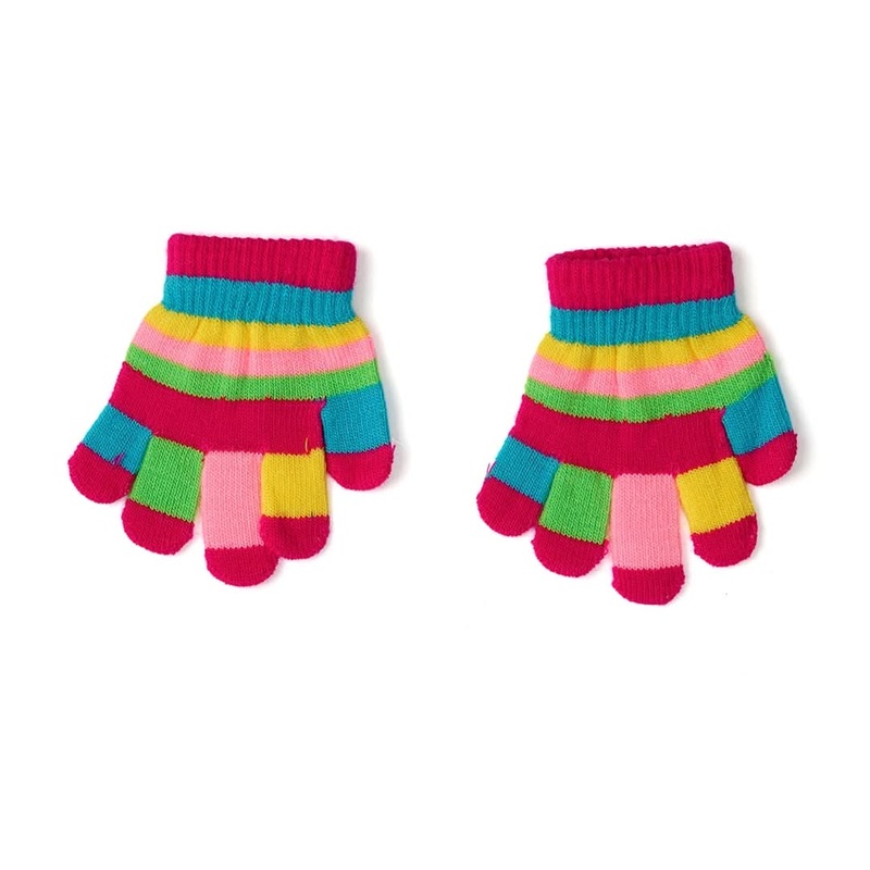 Baby Woolen Gloves Multi Pink - Sunshine