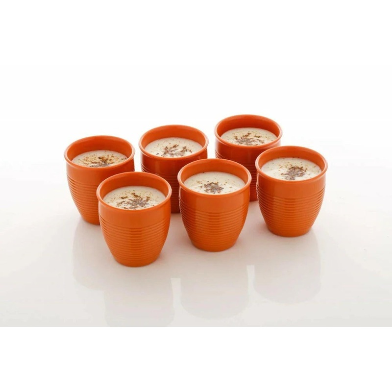 New Kullad Shaped Water And Juice Glasses 1 Pieces Set |Tea and Coffee Mug - (Brown)