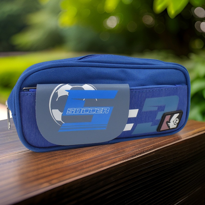 Pencil Pouch With Zipper (1 Pc / 2 Compartment)