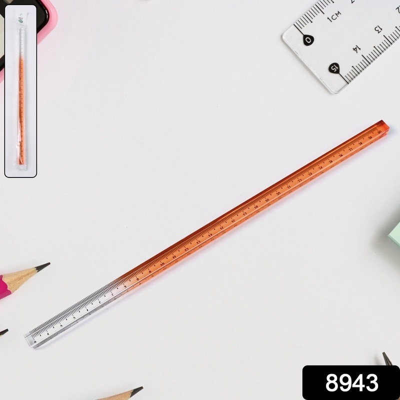 Acrylic Rulers, 30 cm Lengths, Set of Colourful Rulers Set (1 Pc)