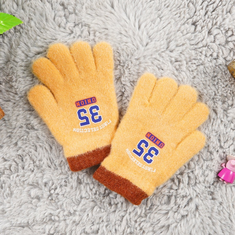 Kids Fleece Gloves Union Peach - Sunshine