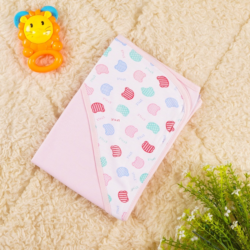 Little Star Baby Cat Wrapping Sheet Pink
